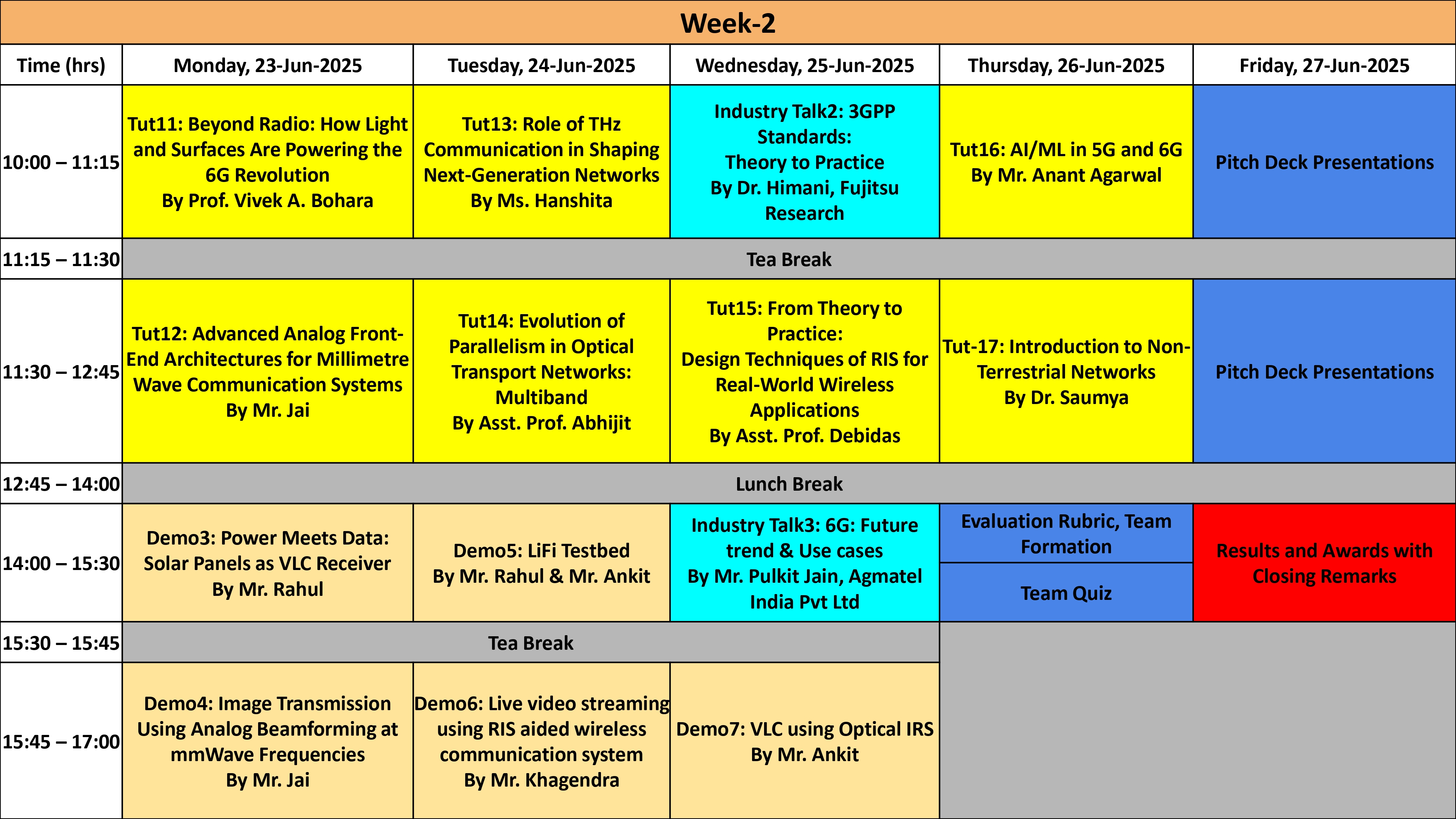 schedule